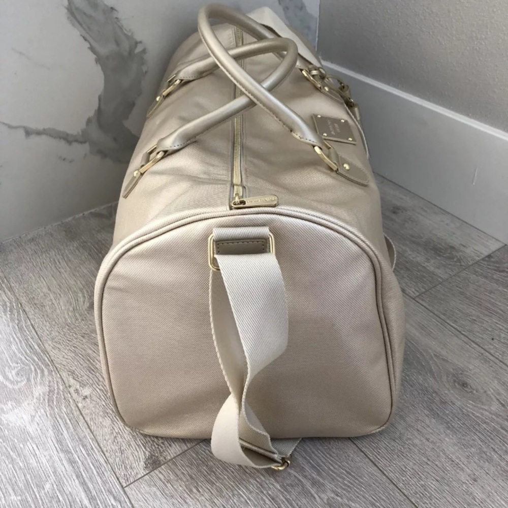 NWT MICHAEL Kors Weekend Travel Duffle Bag Gold - Picture 5 of 8